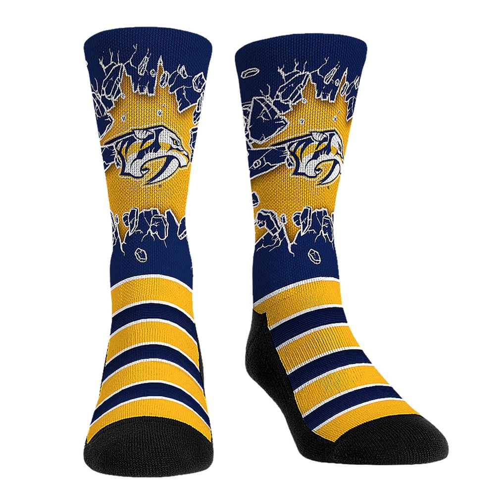  Nashville Predators Rock Em Socks Unisex Ice Breaker Two-Pack Crew Socks Set